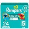 Picture of Pampers Diapers - Baby Dry - Size 5, 24 Count, Absorbent Disposable Infant Diaper (Packaging May Vary)