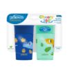 Picture of Dr. Brown's Milestones Cheers 360 Cup Spoutless Transition Cup, Travel Friendly & Leak-Free Sippy Cup, Blue Alligator - Turquoise Snake, 10 oz/300 mL, 2 Pack