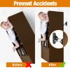 Picture of Ougourim Furniture Anchors (10 Packs) Anti Tip Furniture Anchors for Baby Proofing, Furniture Wall Anchor Earthquake Straps for Furniture Dresser Wall Safety Anchor Furniture Fasteners to Wall, Black