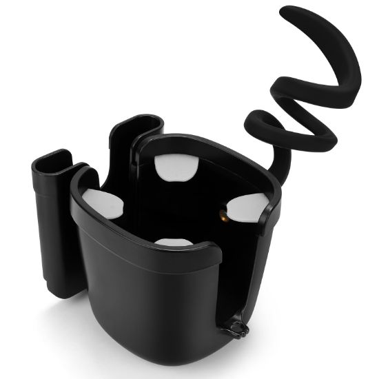 Picture of Accmor Stroller Cup Holder with Phone Holder, Bike Cup Holder, Universal Cup Holder for Uppababy Nuna Doona Strollers, 2-in-1 Cup Phone Holder for Stroller, Bike, Wheelchair, Walker, Scooter