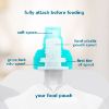 Picture of ChooMee SoftSip Food Pouch Top | Baby Led Weaning | No Spill Flow Control Valve, Protects Childs Mouth, 100% Silicone, BPA Free | 2CT Orange Aqua