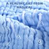 Picture of MUKIN Baby Washcloths - Soft Face Cloths for Newborn, Absorbent Bath Wipes, Burp Cloths or Towels, Baby Registry as Shower. Pack of 6-12x12 inches (Blue)