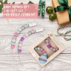 Picture of Pacifier Clip Baby Girls Binky Holder Soothie Paci Clip Silicone Bead Teething Relief Teether Toy Baby Birthday Christmas Set of 2 (Purple, Green)