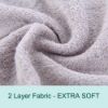 Picture of HIPHOP PANDA Baby Washcloths, Rayon Made from Bamboo - 2 Layer Ultra Soft Absorbent Newborn Bath Face Towel - Reusable Baby Wipes for Delicate Skin - Grey, 6 Pack