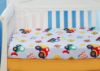Picture of Everyday Kids 2 Pack Fitted Boys Crib Sheet, 100% Soft Breathable Microfiber Baby Sheet, Fits Standard Size Crib Mattress 28in x 52in, Nursery Sheet - Construction/Gold