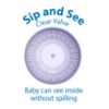 Picture of Dr Brown's Milestones Cheers 360 Training Cup for Toddlers & Babies, Leak-Free Sippy Cup, Purple/Coral, 10oz/300mL, 9m+, 2 Pack