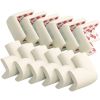 Picture of 12 Pack Corner Protector Baby Proofing Edge and Corner Guards, Soft Safety Pre-Taped Rubber Foam Furniture Bumpers for Fireplace, Table, Stair, Cabinet (Off White)