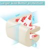 Picture of 12 Pack Corner Protector Baby Proofing Edge and Corner Guards, Soft Safety Pre-Taped Rubber Foam Furniture Bumpers for Fireplace, Table, Stair, Cabinet (Off White)