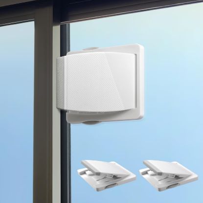 Picture of Sliding Door Lock, 2 Pack Child Safety Sliding Glass Door Lock for Sliding Glass Doors, Sliding Windows, Sliding Closet, etc. Easy to Installation Provides More Security for Your Baby and Pets