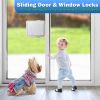 Picture of Sliding Door Lock, 2 Pack Child Safety Sliding Glass Door Lock for Sliding Glass Doors, Sliding Windows, Sliding Closet, etc. Easy to Installation Provides More Security for Your Baby and Pets