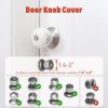 Picture of EUDEMON 4 Pack Baby Safety Door Knob Covers Door Knob Locks(not Suit for All Door knobs)