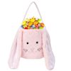 Picture of Plush Easter Bunny Basket, Bunny Easter Buckets with Long Plush Ear, Egg Hunting Easter Gift Bags, Easter Tote Bags for Easter Decorations Candy Gifts…