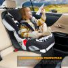 Picture of Siivton Car Seat Protector for Child Car Seat,Waterproof Car Seat Cover for Leather and Fabric Seats, 2 Mesh Pockets, Non-Slip Bottom,Thick Padding Cushion (Black)