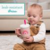 Picture of Infantino My 1st Tumbler Limited Edition Pink Hearts - Adorable Miniature Tumbler with Leak-Resistant Straw and Toddler-Friendly Handle, Encourages Hydration, Easy to Clean, 9 fl. oz, Pink