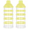 Picture of Accmor Formula Dispenser On The Go, 5 Compartments Stackable Formula Container for Travel, Baby Milk Powder Kids Snack Container, BPA Free