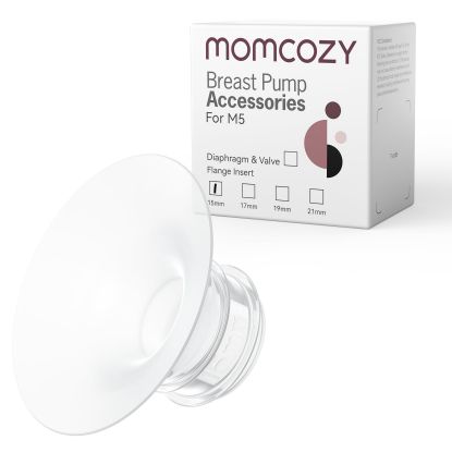 Picture of Momcozy Flange Insert 15mm Compatible with Momcozy M5. Original M5 Breast Pump Replacement Accessories, 1PC (15mm)