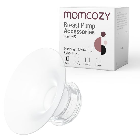 Picture of Momcozy Flange Insert 15mm Compatible with Momcozy M5. Original M5 Breast Pump Replacement Accessories, 1PC (15mm)