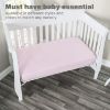Picture of Everyday Kids 2-Pack Fitted Crib Sheets, 100% Soft Breathable Microfiber Baby Sheet, Fits Standard Size Mattress 28in x 52in, Lavender, Pink Nursery Sheet