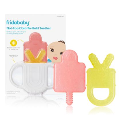 Picture of Frida Baby Teething Relief Not-Too-Cold-to-Hold Baby Teether BPA-Free Silicone Teething Toys