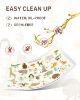 Picture of Disposable Stick-on Placemats 40 Pack for Baby & Kids, Restaurant Table Mats 12" x 18" Sticky Place Mats, Toddler Baby Placemat, Animal Alphabet Theme