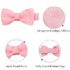 Picture of CELLOT Baby Girls Fully Lined Hair Bows Hair Pins, 2' Hair Bows, 50 Pieces/25 Pairs - Infants, Toddlers, Kids Hair Accessories in Pairs - Pink Bow Alligator Hair Clips