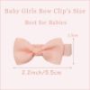 Picture of CELLOT Baby Girls Fully Lined Hair Bows Hair Pins, 2' Hair Bows, 50 Pieces/25 Pairs - Infants, Toddlers, Kids Hair Accessories in Pairs - Pink Bow Alligator Hair Clips