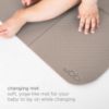 Picture of Ubbi On-The-Go Changing Baby Mat with Carrying Bag, Soft and Comfortable Diaper Bag Accessory Must Have for Newborns, Easy to Clean, Portable Changing Pad, Taupe