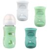 Picture of 3 Pack Silicone Sleeves for Avent Natural Glass Baby Bottles, Anti Breakage Baby Bottle Holder, Compatible Philips Avent Glass Natural Baby Bottle 8 oz, BPA Free