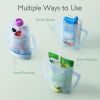 Picture of Momcozy Squeeze Pouch Holder for Food Pouches and Drink Boxes, Baby Pouch Holder Allows Baby to Self-Feed and Avoid Messes, Baby Food Pouch Holder Handle is Easy to Grip, Comfortable, Blue