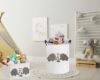 Picture of Essme Rectangular Baby Storage Basket,Elephant Storage Bins with Handles for Nersery Room Decor,Toy Basket,Gift Organizer(Elephants)