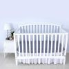 Picture of Biloban Crib Sheets Fitted, 2 Pack Crib Sheet Fits for Standard Crib Mattress, Neutral Toddler Bed Sheets for Baby Boys and Girl, Grey & White, 52”X 28”