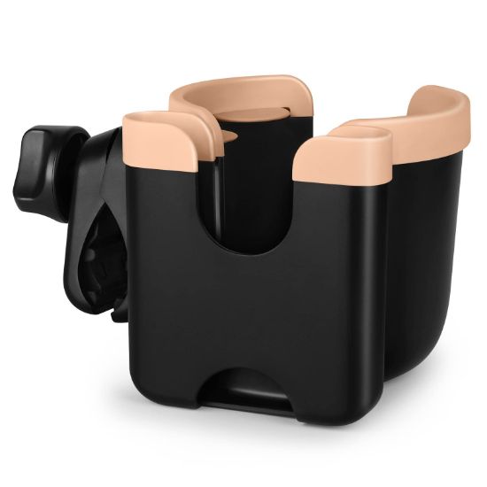 Picture of Accmor Stroller Cup Holder with Phone Holder, Bike Cup Holder, Universal Cup Holder for Uppababy Nuna Doona Strollers, 2-in-1 Cup Phone Holder for Stroller, Bike, Wheelchair, Walker, Scooter