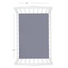 Picture of Biloban Mini Crib Sheets Fitted, 2 Pack Mini Crib Sheet Fits for Mini Crib Mattress, Neutral Mini Crib Sheets for Baby Boys and Girl, Grey, 38”X 24”