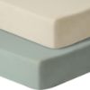 Picture of GUNTAIL Baby Crib Sheets for Boys Girls, 2 Pack Fitted Crib Sheet for Standard Crib and Toddler Mattress, Soft Microfiber Baby Sheet 52x28x8in (Brown & Green)