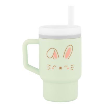 Picture of Infantino My 1st Tumbler - Adorable Miniature Tumbler with Leak-Resistant Straw and Toddler-Friendly Handle, Encourages Hydration, Easy to Clean, 9 fl. oz, Bunny
