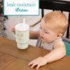 Picture of Infantino My 1st Tumbler - Adorable Miniature Tumbler with Leak-Resistant Straw and Toddler-Friendly Handle, Encourages Hydration, Easy to Clean, 9 fl. oz, Bunny