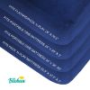 Picture of Biloban Pack and Play Sheets Fitted, 2 Pack Pack and Play Sheet Fits for Graco Pack n Play Mattress, Neutral Playard Sheets for Baby Boys and Girl, White & Navy Blue, 38”X 26”