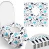 Picture of 30 Pack Toilet Seat Covers Disposable, Large Waterproof Potty Covers for Toddlers, Kids, and Adults, Individually Wrapped for Travel, Toddler Potty Training for Public Restroom, Airplane, Trip