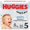 Picture of Huggies Size 5 Diapers, Snug & Dry Baby Diapers, Size 5 (27+ lbs), 25 Count, Packaging May Vary