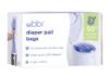 Picture of Ubbi Diaper Pail Plastic Bags, Disposable Baby Waste Bags, Single Pack, 25 Count, 13-Gallon Bags
