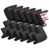 Picture of 12 Pack Soft Corner Protector Baby Proofing Edge and Corner Guards, Safety Pre-Taped Rubber Foam Furniture Bumper for Fireplace, Table, Stair, Cabinet (Black)