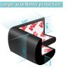 Picture of 12 Pack Soft Corner Protector Baby Proofing Edge and Corner Guards, Safety Pre-Taped Rubber Foam Furniture Bumper for Fireplace, Table, Stair, Cabinet (Black)