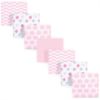 Picture of Luvable Friends Unisex Baby Cotton Flannel Receiving Blankets, Pink Dots 7-Pack, One Size