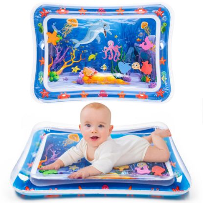 Picture of Yeeeasy Tummy Time Water Mat丨Inflatable Tummy Time Water Play Mat for Babies, Infants and Toddlers 3 to 12 Months Promote Development Toys Baby Gifts