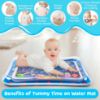 Picture of Yeeeasy Tummy Time Water Mat丨Inflatable Tummy Time Water Play Mat for Babies, Infants and Toddlers 3 to 12 Months Promote Development Toys Baby Gifts