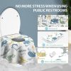 Picture of Blissful Diary 20 Pcs Toilet Seat Covers Disposable for Toddlers & Adults, Extra Large Waterproof, Portable Package for Travel, Kids Potty Training