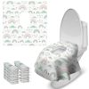 Picture of Blissful Diary 20 Pcs Toilet Seat Covers Disposable for Toddlers & Adults, Extra Large Waterproof, Portable Package for Travel, Kids Potty Training