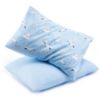 Picture of TILLYOU Toddler Pillowcase 2 Pack with Envelope Closure,13" x 18" Silky Soft Microfiber Travel Kids Pillowcase for Boys and Girls, Beautiful Island Seagull&Light Blue