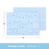 Picture of TILLYOU Toddler Pillowcase 2 Pack with Envelope Closure,13" x 18" Silky Soft Microfiber Travel Kids Pillowcase for Boys and Girls, Beautiful Island Seagull&Light Blue