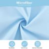 Picture of TILLYOU Toddler Pillowcase 2 Pack with Envelope Closure,13" x 18" Silky Soft Microfiber Travel Kids Pillowcase for Boys and Girls, Beautiful Island Seagull&Light Blue